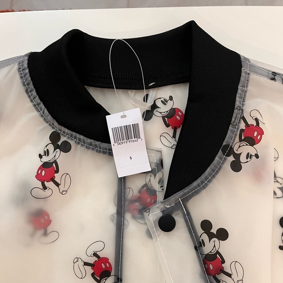 Transparent Mickey Bomber Jacket - Rain Jacket / raincoat - Picture 4 of 5